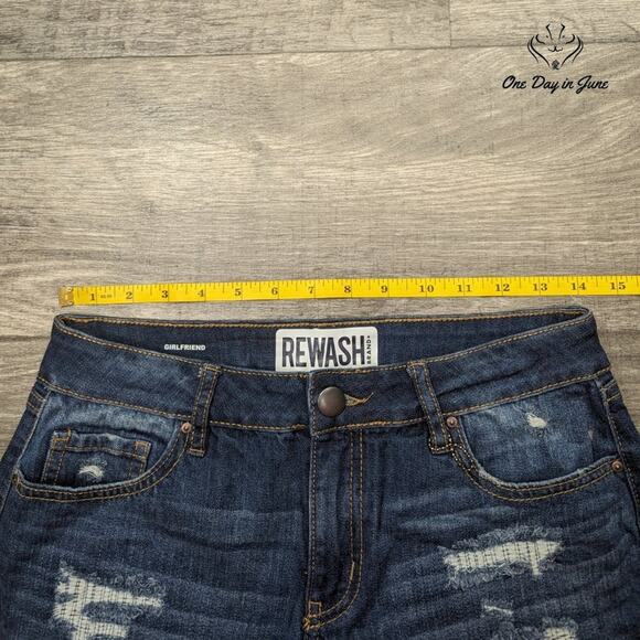Rewash Girlfriend Denim Shorts Size 2 - Picture 3 of 7